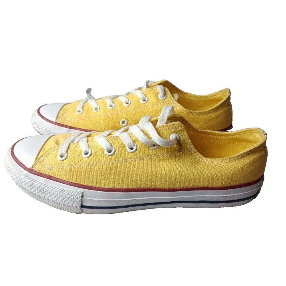 Converse Chuck Taylor All Star Low Top Yellow Sneakers Size 6 Junior Shoes